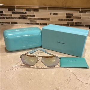 Tiffany & Co. Silver Sunglasses with Timeless Elegance